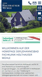 Mobile Screenshot of holthauser-muehle.de